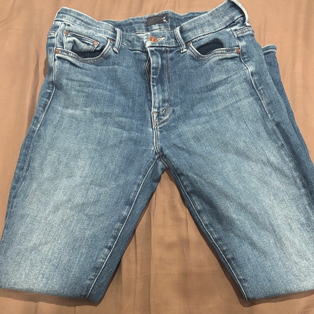 MOTHER Women's Skinny Jeans in Blue
